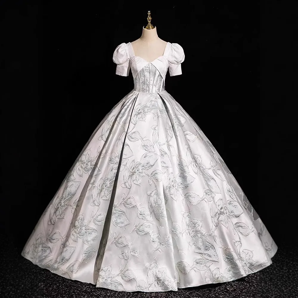 

Customized Ball Gown Quinceanera Dresses Puff Sleeves Prom Birthday Party Gowns Formal robes de soirée