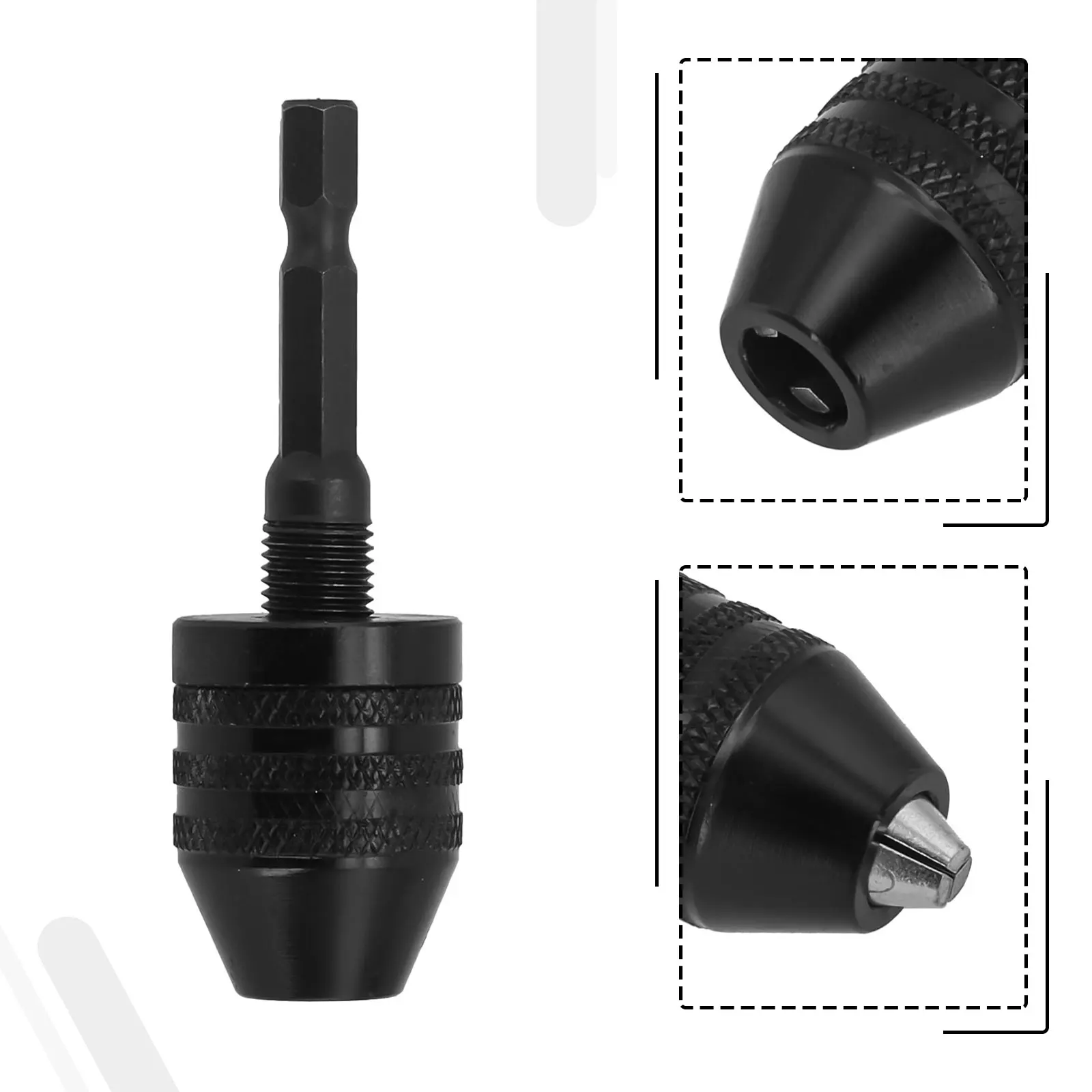 Hex Shank Adapter Drill Bit Conversion Finger Tightens Hex Shank Adapter Quick Change Driver Non Quick Replace