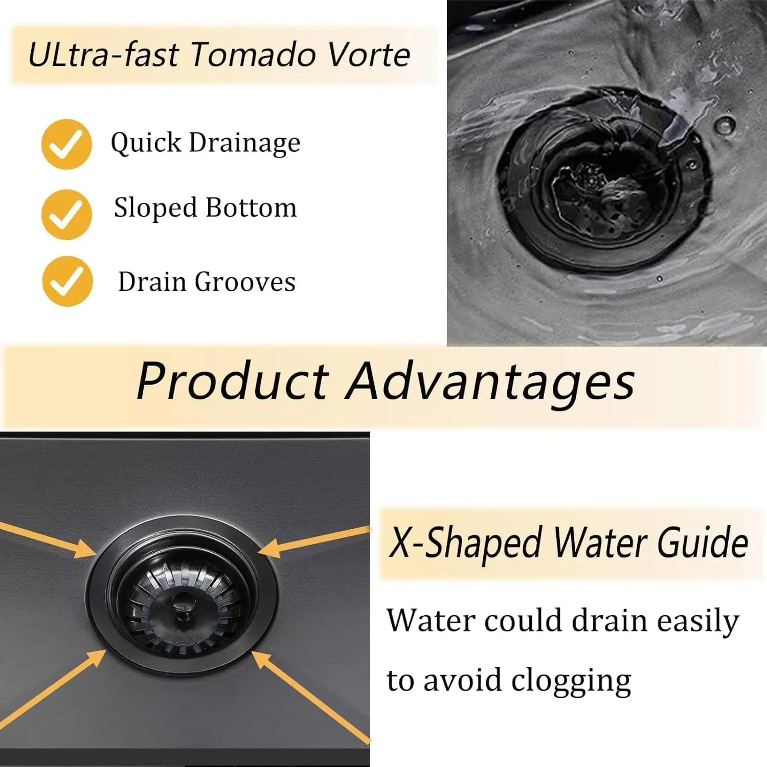 22x18 بوصة جونميتال الأسود قطرة في بالوعة المطبخ 16 مقياس الفولاذ المقاوم للصدأ Topmount لبار المطبخ RV الصغيرة وعاء واحد بالوعة الرطبة