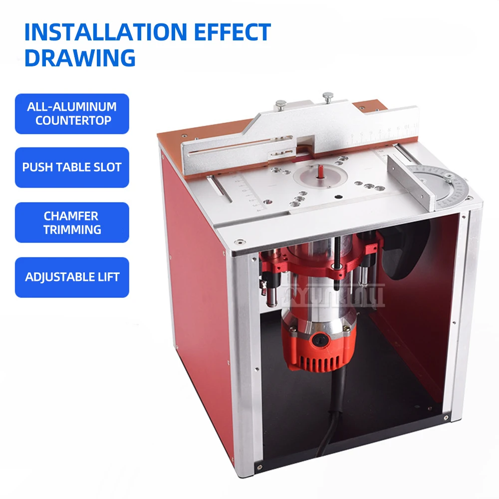 Woodworking Engraving Machine Flip Plate Bakelite Milling table Woodworking Chamfering, Trimming, Slotting Workbench