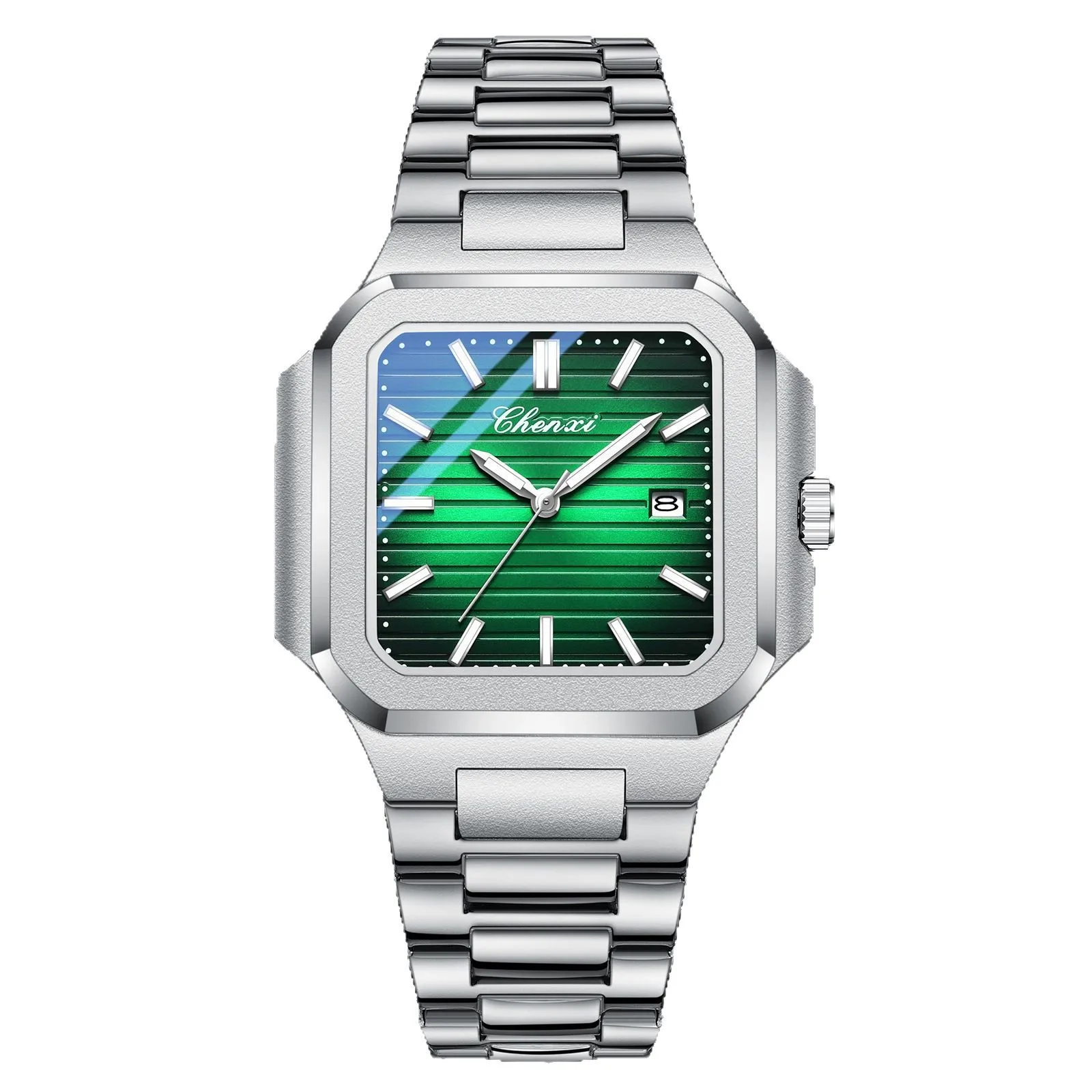 UTHAI CQ419 Fashionable Men watch square business waterproof luminous quartz watch light luxury clock gift，watches for man