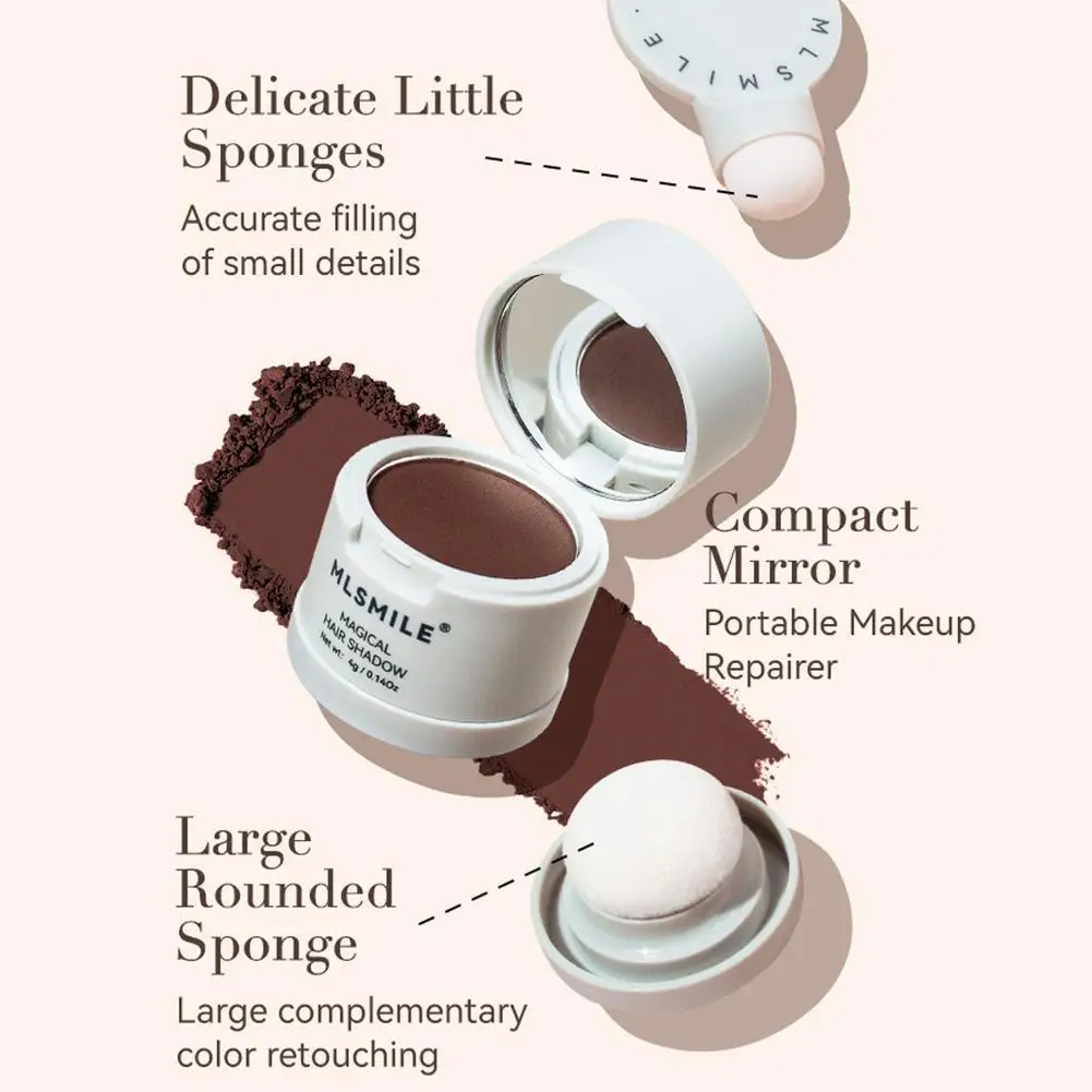 

4g Hair Shadow Powder Hairline Powder Instantly Makeup Hair Concealer Cover Gray Hair Repair Fill In Forehead Waterproof Powder