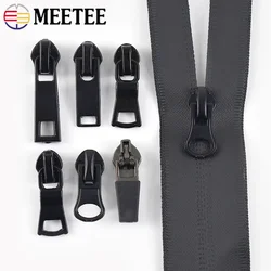 10/30Pcs Nylon Zip Slider Puller Reversed Zipper Head for Invisible Waterproof Zippers Luggage Coat DIY Sewing Accessories