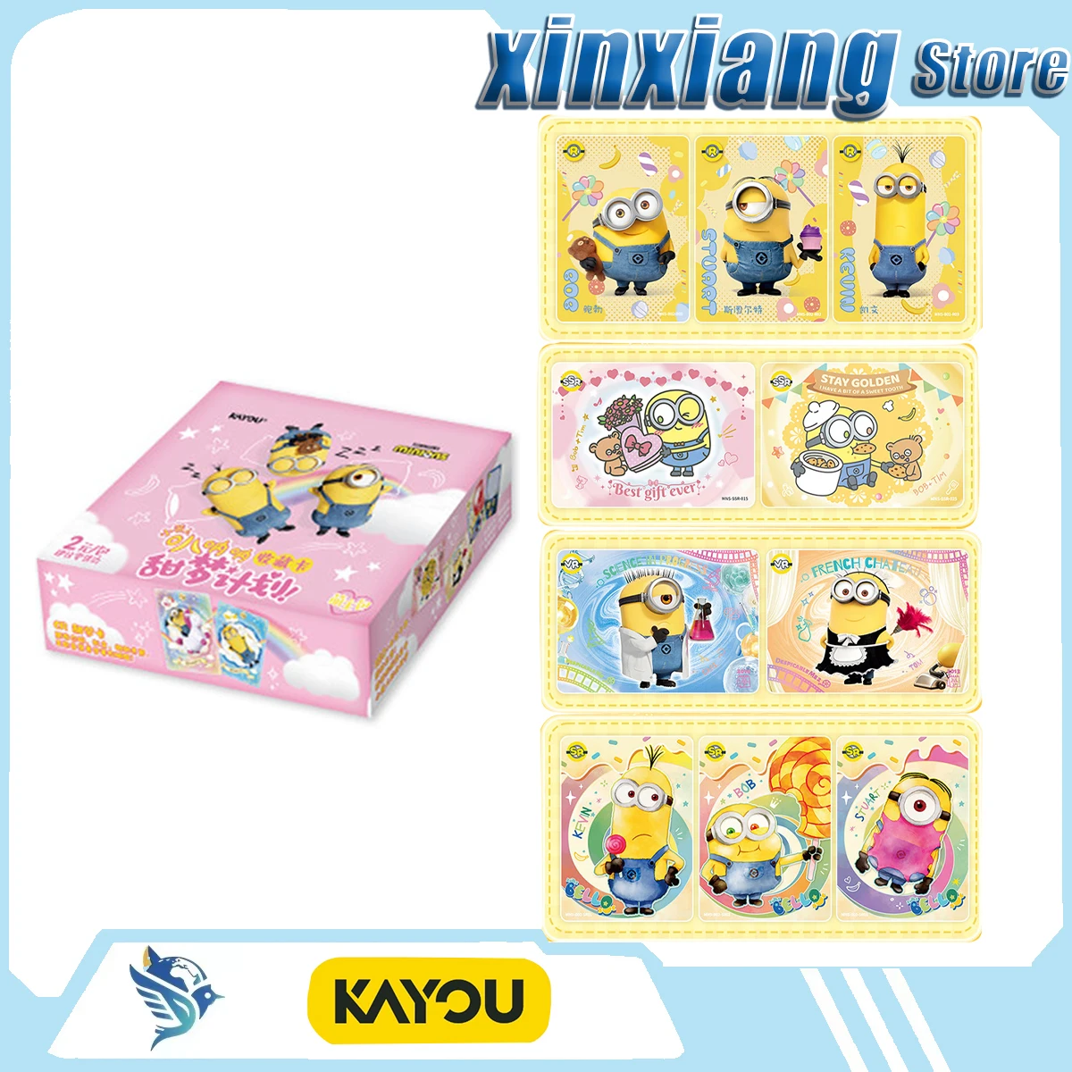 

KAYOU Minions Collectible Cards Fan collectible cards surprises comics souvenirs trendy toys animations decorations gift Cartoon