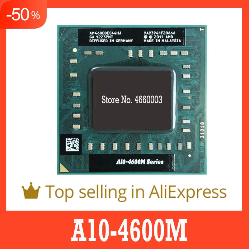 

40%off AMD A10-Series A10-4600M A10 4600M 2.3 GHz Quad-Core Quad-Thread CPU Processor AM4600DEC44HJ Socket FS1