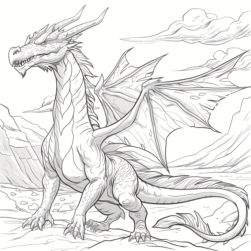 1pc Magical Dragon Coloring Book for Stress Reduction | Magical Dragon Soothing Stress Colouring Book for Stress Relief &Gifting