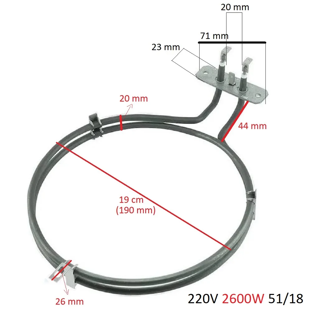 Vestelと互換性があります-セットvrlターボオーブンコイル2600w