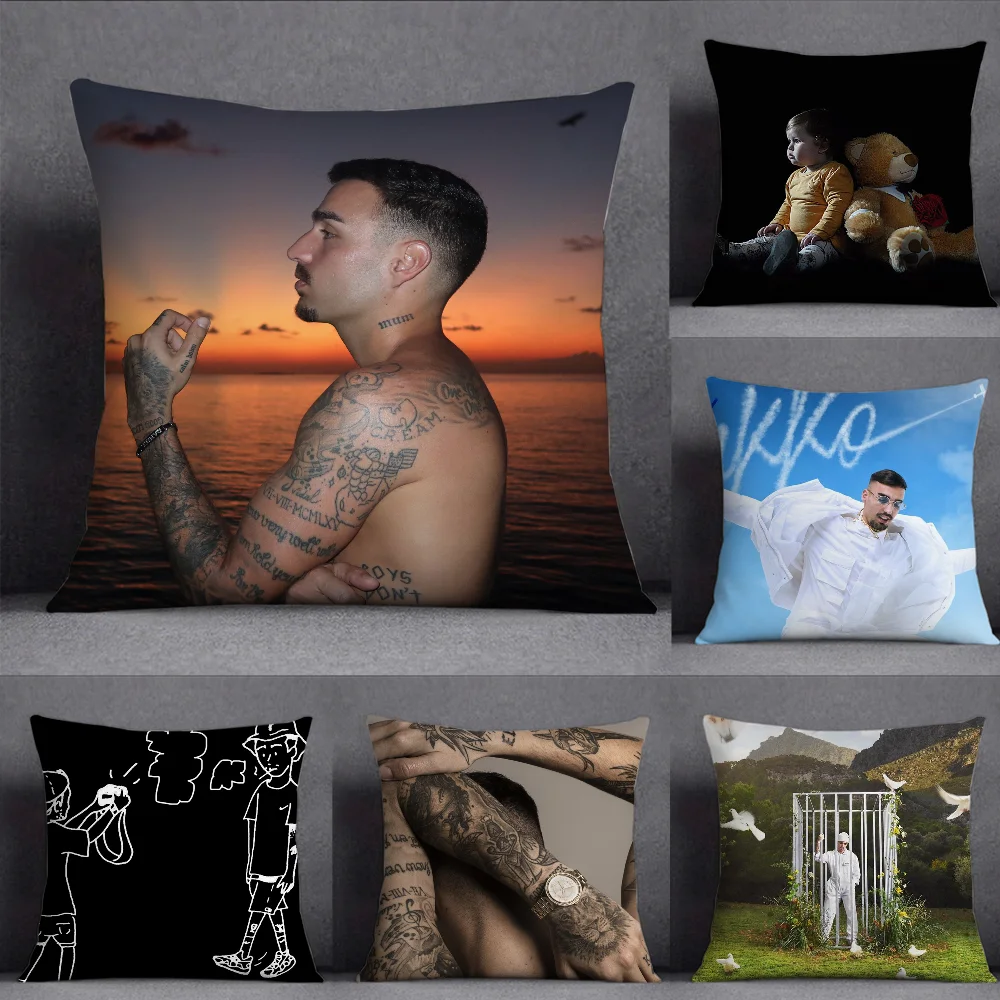 Rapper R-Rels B a new star Pillow Case Square Double-Sided Printing Short Plush Sofa Cushion Cover Bedside Pillow