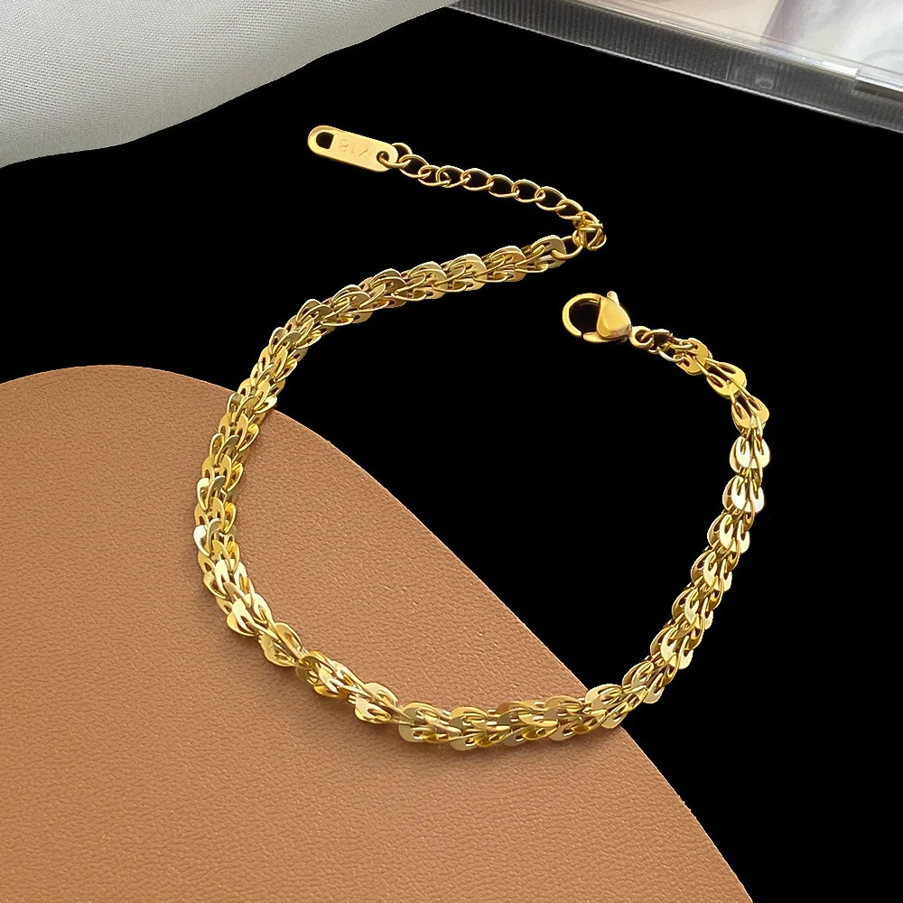 

Luxury 24K 9999 Pure Gold real gold Women's Vintage Phoenix Tail Bracelet Necklace