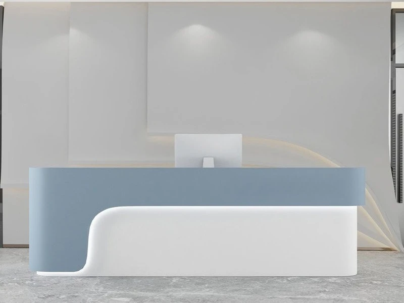 Custom Size Baking Paint Company Welcome Front Desk Hospital Clinic Guidance Reception Desk