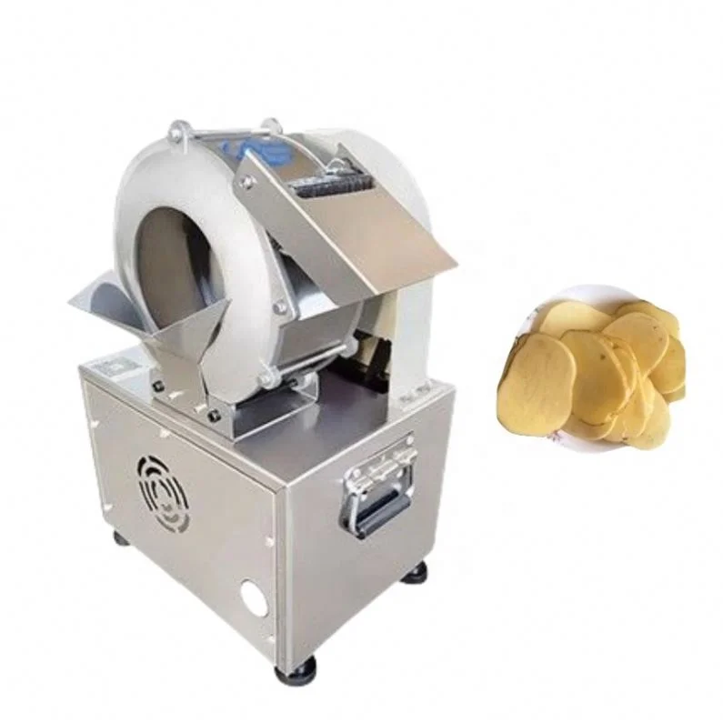 Commercial Electric Vegetable Cutter Machine Multifunction for Slicing Shredding Potato Onion Garlic Ginger in Food Application