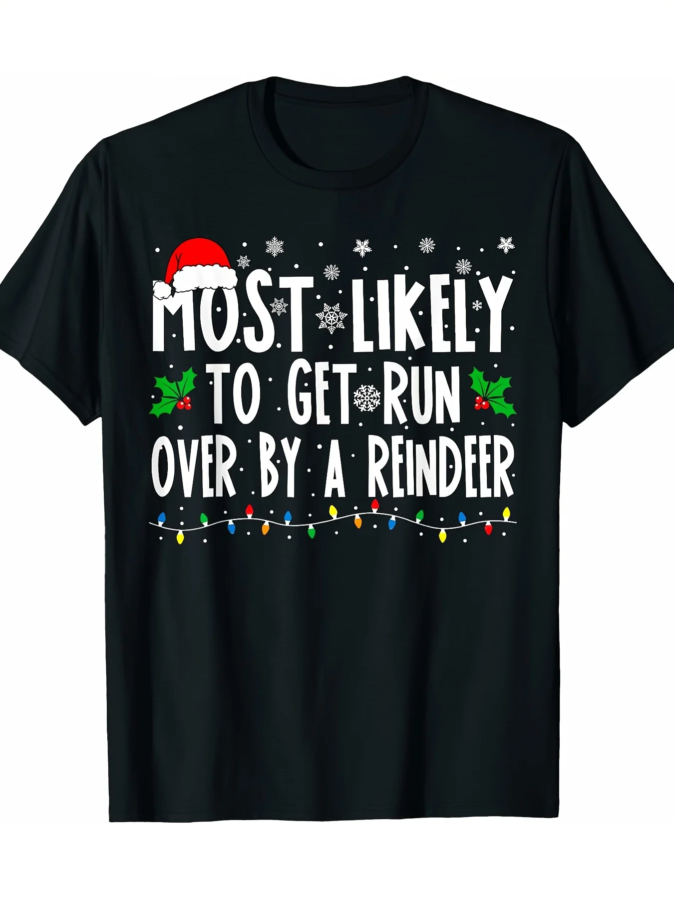 Men's Reindeer Christmas Tee, 