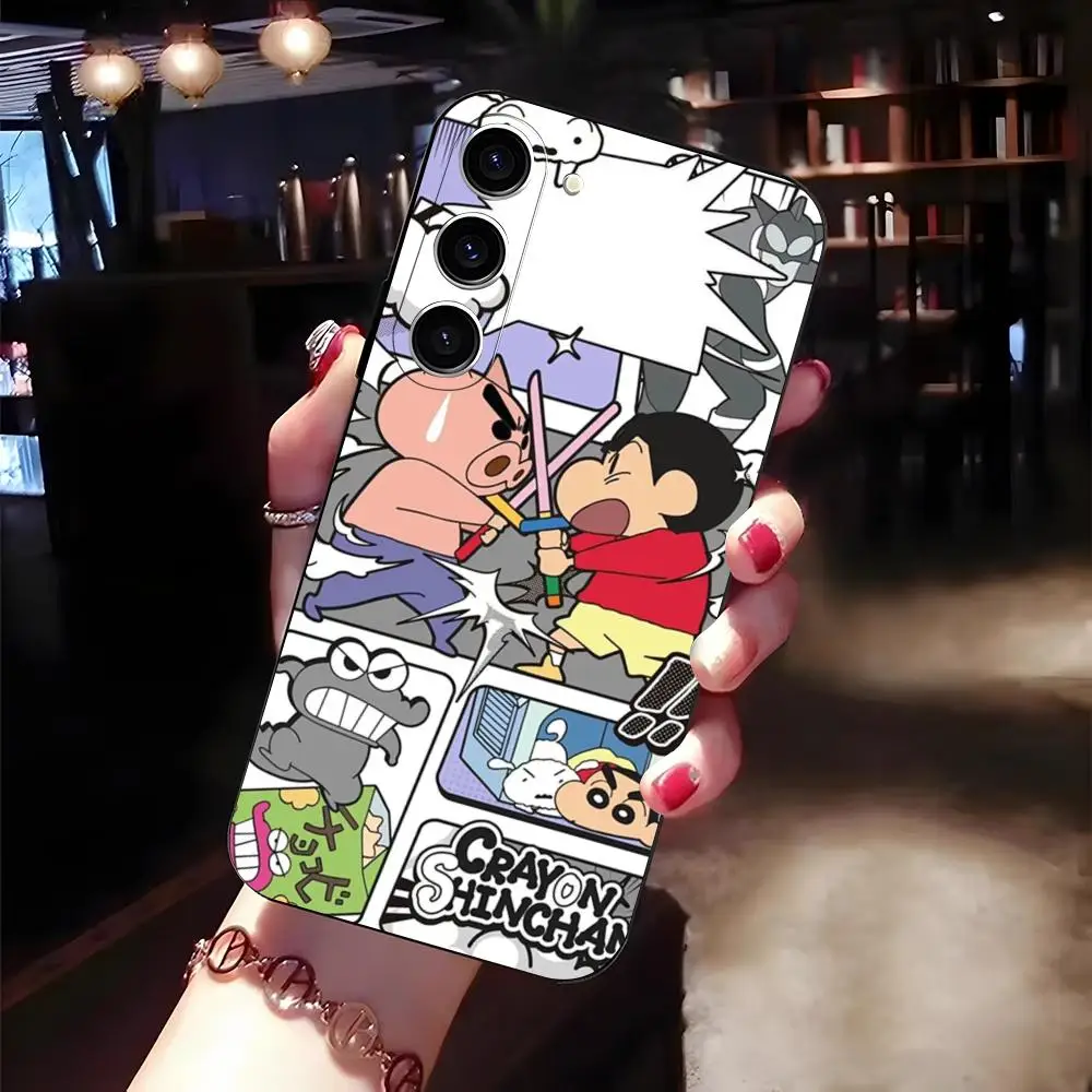 C-Crayon CUTE B-ShiN-C-chan Phone Case For Samsung S26 S25 Edge S24 S23 S22 Ultra Plus Fe A57 A37 A17 A56 5G Silicon Cover
