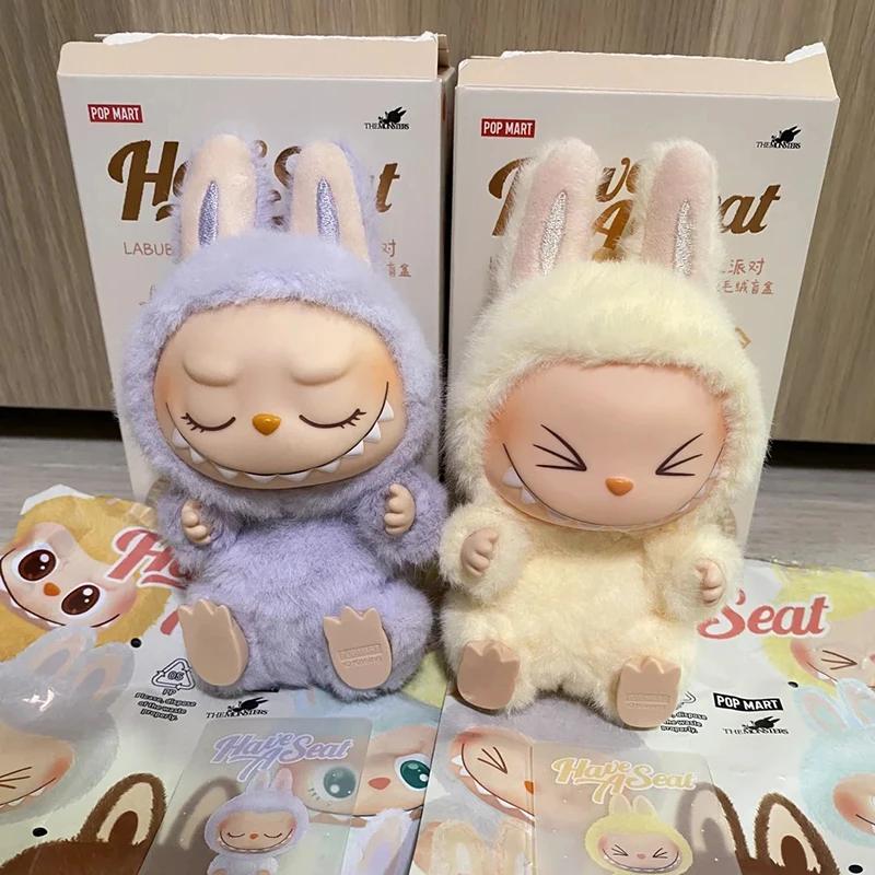 Original Monsters Labubu Sitting Party Macaron Face 2.0 Series Pendant Doll Toys Backpack Mystery Box Keychain Gift Spot Goods