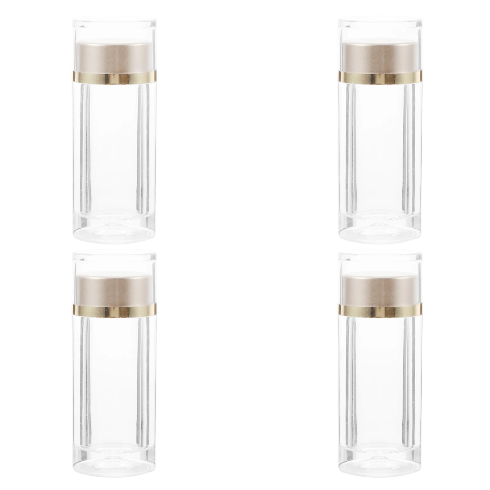 

4pcs Plastic Dispenser Bottles Leakproof DualLayer Cap for Medicine Sample Travel Small Vials Lab Bottle Mini Containers