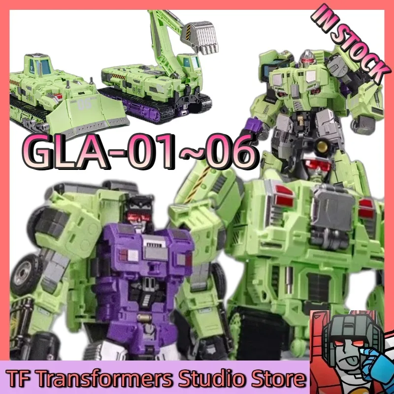 【IN STOCK】 Transformed Toys Mecha Invasion Giant Legion Devastator Combiner A B C Set Excavator Bulldozer Loader Mixer Crane