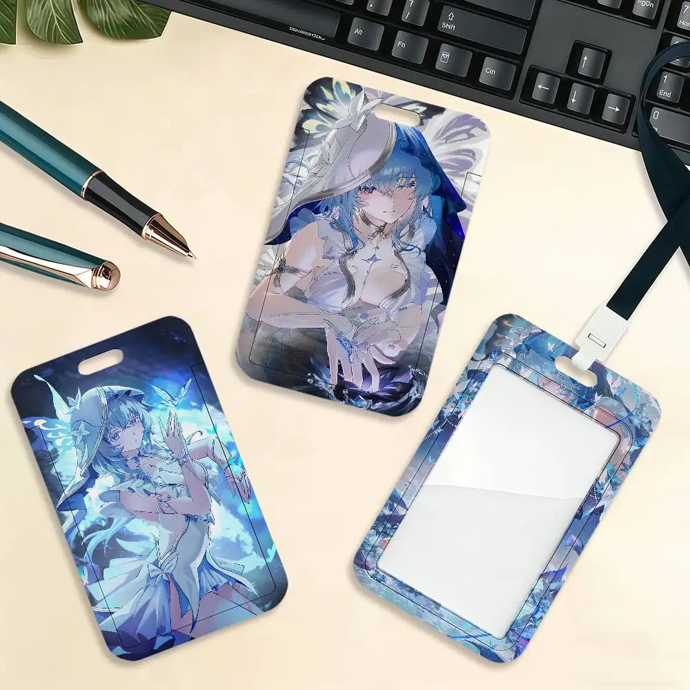 The Shorekeeper Wuthering Waves Card Holder Cardcase Bus Subway Work Permit Student Lanyard Neck Straps Badge Holder Door Card