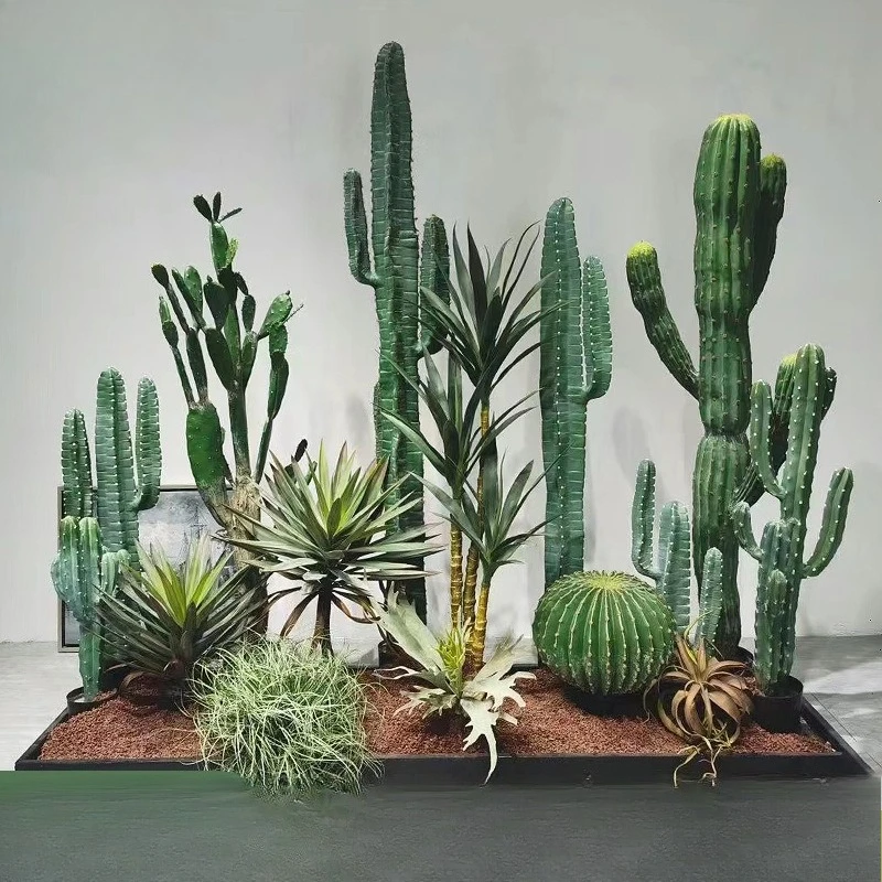 column ball fake green plant window soft decoration desert landscaping sisal simulation dragon tree thousand-year-old wood