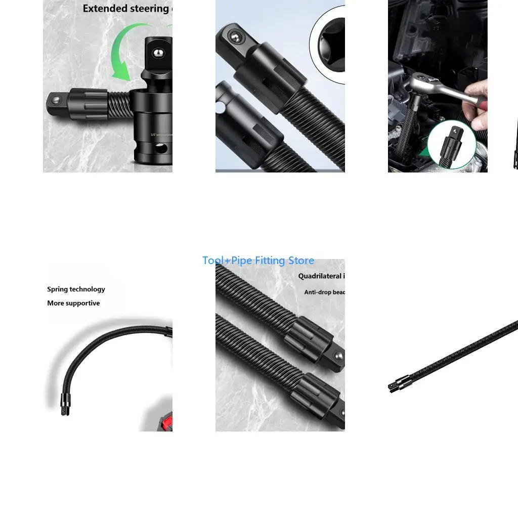 F92B Flexible Wrench Extension Shafts 1/2Inch Drive Universal Joint Alloy Steel