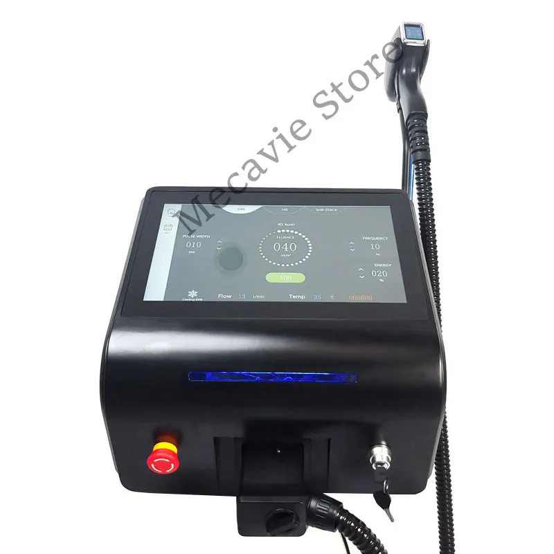 جهاز إزالة الشعر بالليزر ديود من الدرجة الصالونية 4 أطوال موجية نظام تبريد الثلج عالي الطاقة لخط بيكيني أرجل الوجه