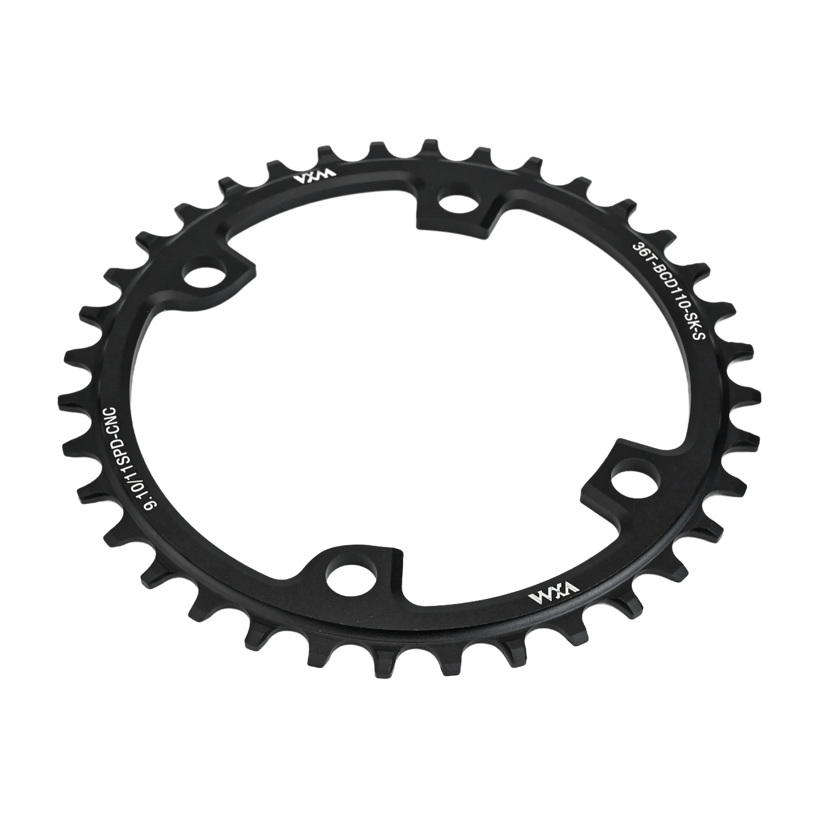 

Road Bike Single Chainring 110BCD 4 Bolt Narrow Wide Tooth Chainwheel Compatible with Multiple Speeds 36T 38T 40T 42T 44T