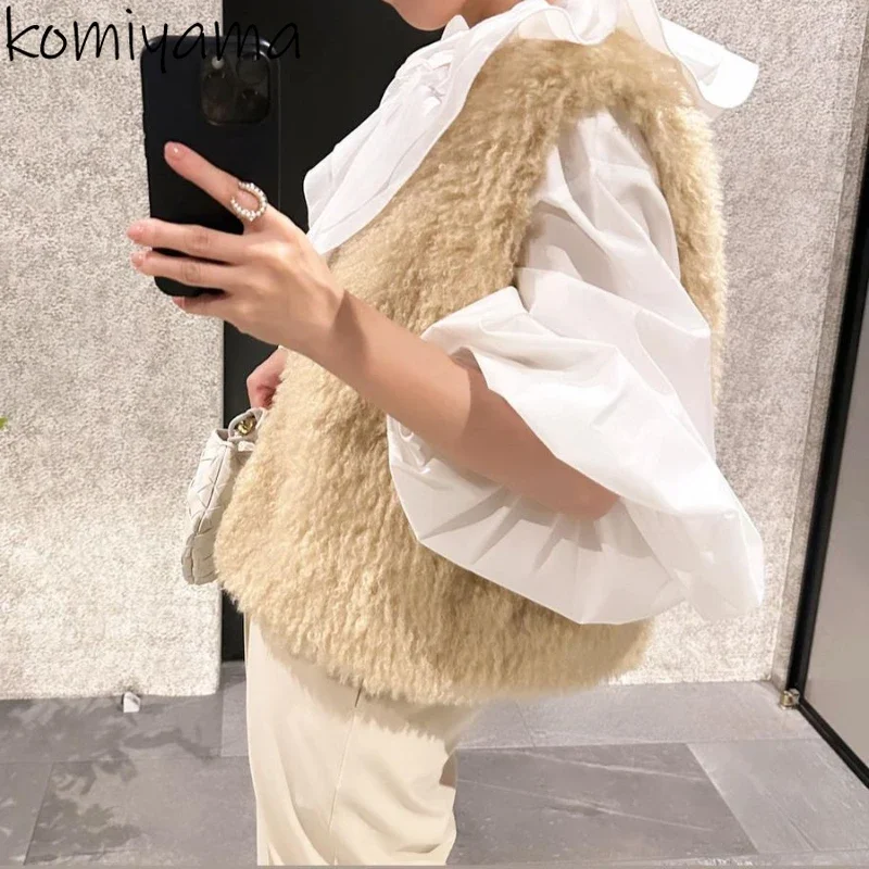 Japanese Lace Up Bow Shirts Blouses Double Ruffled Blusas Mujer Lantern Long Sleeve Camisas Spring 2024 Loose Shirt Tops