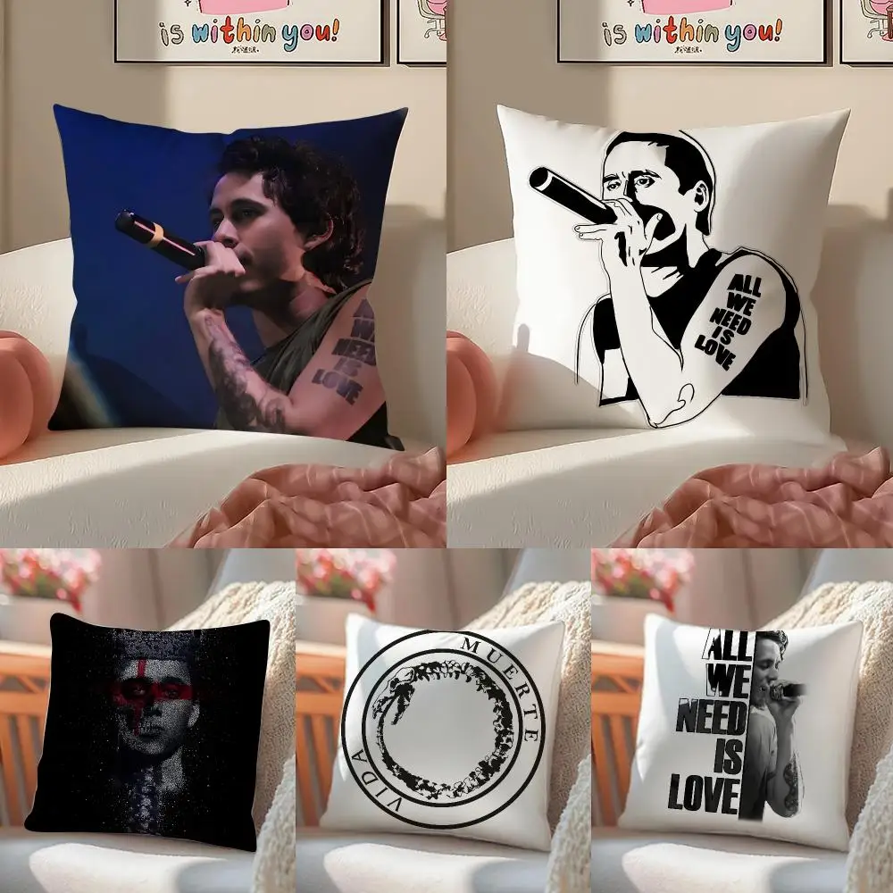 SNGER C-Canserbero RAPPER Cushion Cover Short Plush Pillowcase Sofa Decorative Cushion Bed Pillow Gift Idea