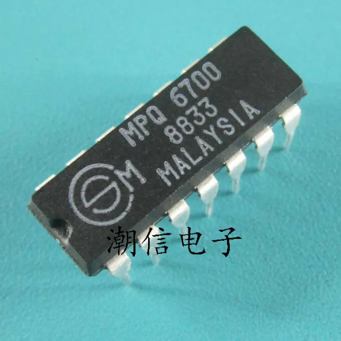 새 재고 및 정품 MPQ6700 DIP-14, 로트당 10 개