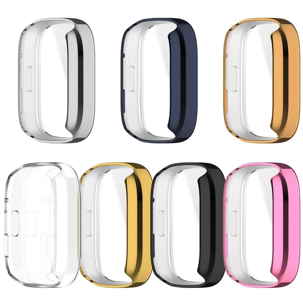 Casing jam tangan pintar TPU cakupan penuh pelindung layar penutup pelindung untuk Redmi Watch 3