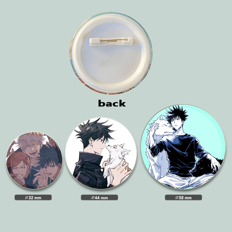 Megumi Fushiguro Pin Handmade Brooch for Clothes Cartoon Cosplay Badge Backpack Decoration Jewelry Gift