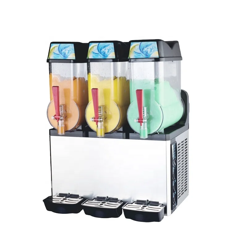 3 tank commercial slush machine frozen drink maker ice cream slush machine industrial smoothie making machine