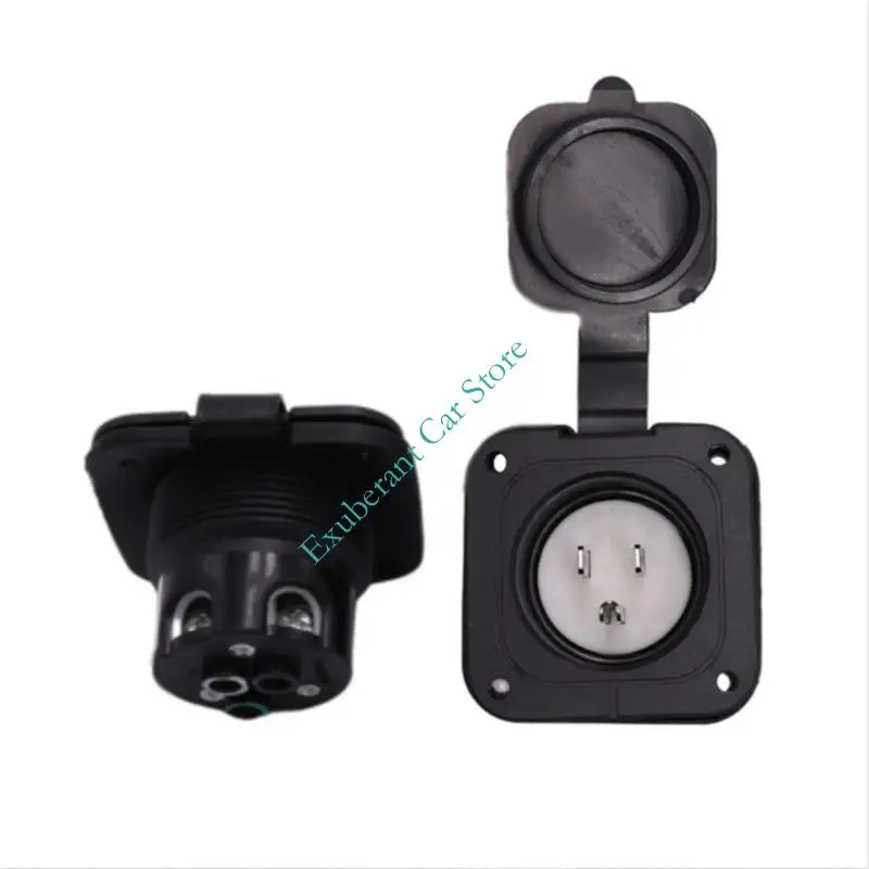 H3CE المعسكر منفذ كهربائي 15A 125V مقاوم للماء للصدمات مقبس الطاقة التكامل الأسطح سلس #5