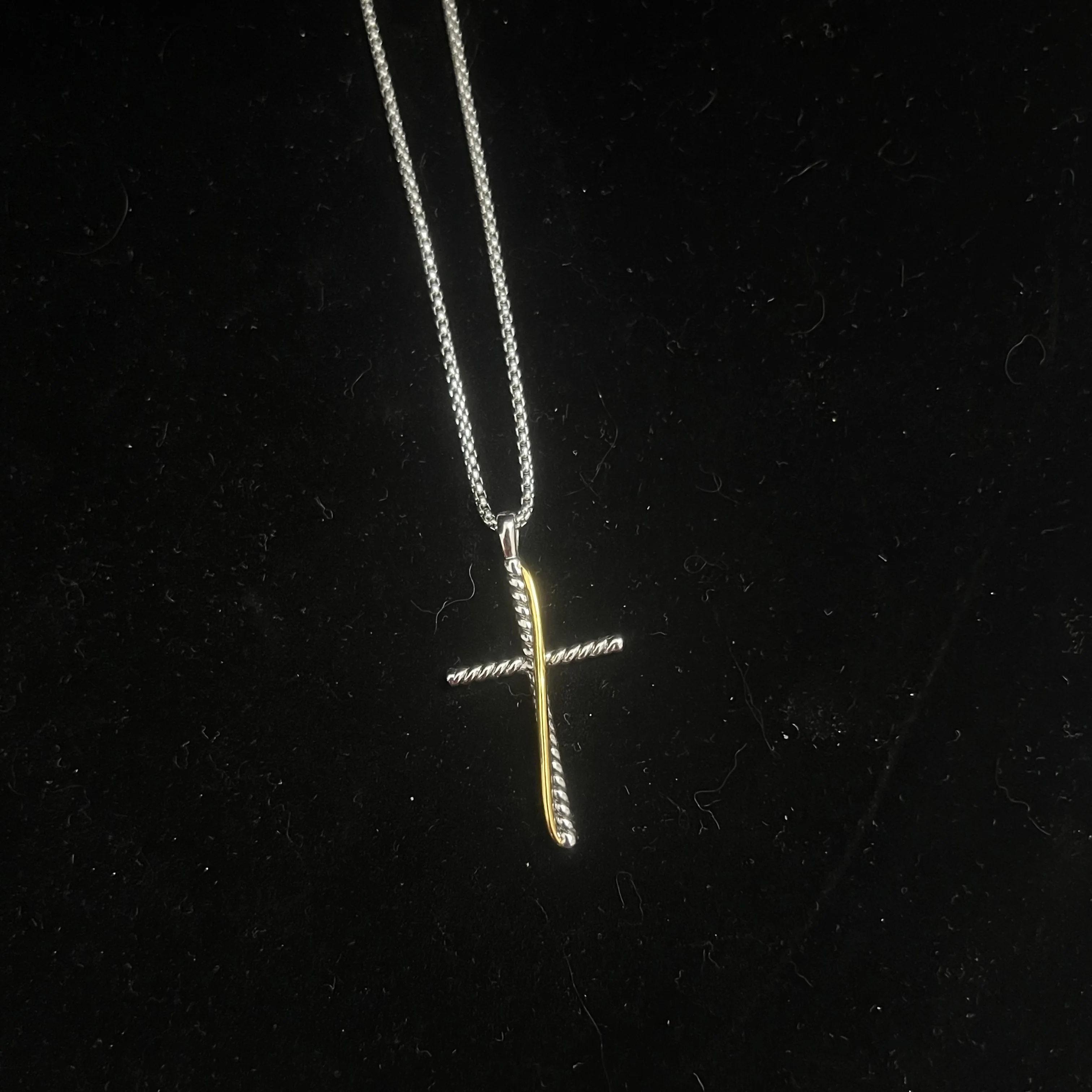 S925 فضة 2025 جديد الصليب قلادة ، للجنسين المألوف العصرية الكلاسيكية شخصية الرجعية الفاخرة مجوهرات حفلة هدية #4