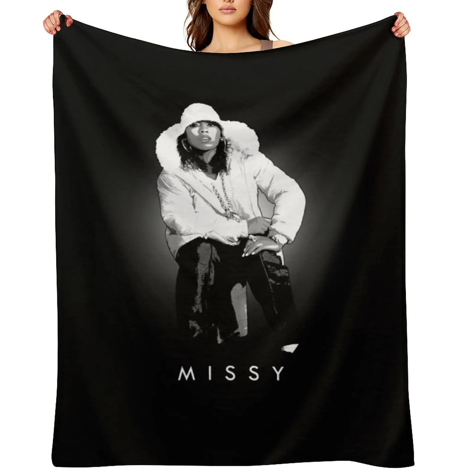 

OMG! The Best Missy Elliott Ever! Throw Blanket Vintage Soft Kid'S Giant Sofa Blankets