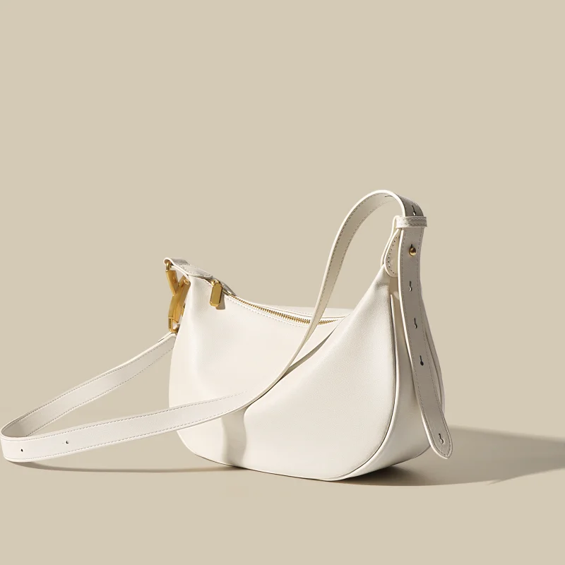 LOERSS-Sac fourre-tout en cuir véritable pour femme, sac à main en cuir de vachette pur, sac à main de niche, sac à bandoulière mode polyvalent, sac décontracté