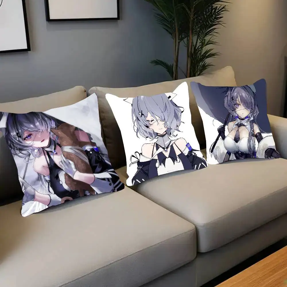 Whisperian Animated Game A-Arknights Pillow Case Fashion Square Pillowcase Bedroom Sofa Room Ins Decoration Leisure
