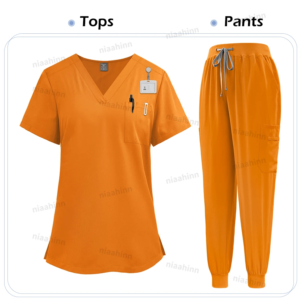 Medizinische Kleidung für Frauen, Scrubs, Jogger-Sets, Stillhosen, OP-Kittel, hochwertige medizinische Uniformen, Großhandel, Schönheitsuniform – Detail 8