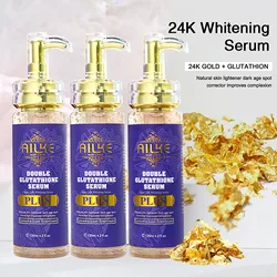 AILKE Discoloration Repair Serum with Glutathione for Stubborn Dark Spots, Sun Damage, Skin Glowing Face Serum, Paraben-Free