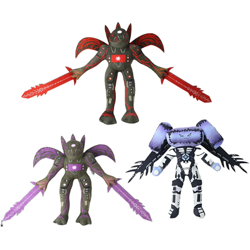 2024 New Skibidi Toilet Plush Toy UpgradeTitanTV Toy Titan computer man red purple three body Titan weapon Plush Gift