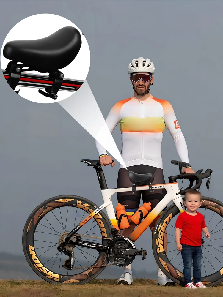 AliExpress NovaSphere Kids Bike Seat with Handlebars Foot Pedals Bicycle Child Seat Front Mounted Bicycle Seats for Children Kids Bike Saddle for MTB