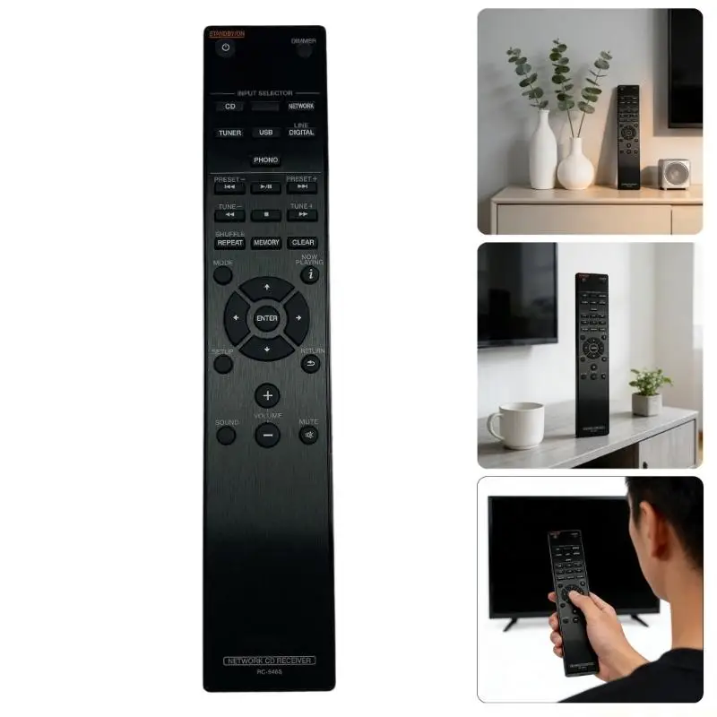 

M5TD ABS Remote Control Engineered for Drop Resistance Comfortable Grip and Effortless for RC946S AVs Surround Receiver Control