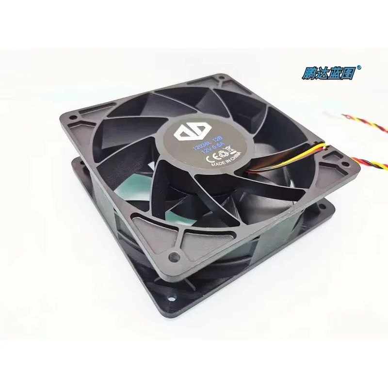 pa Brand-new 12038 dual-ball 12V 0.22A cabinet chassis power computer 12CM large air cooling fan120*120*38MM