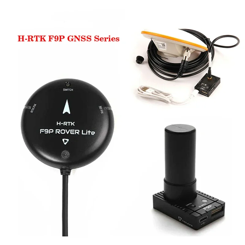 Holybro H-RTK F9P GNSS Series H-RTK F9P Rover lite /Rover lite 2nd GPS/F9P Helical/ F9P Base