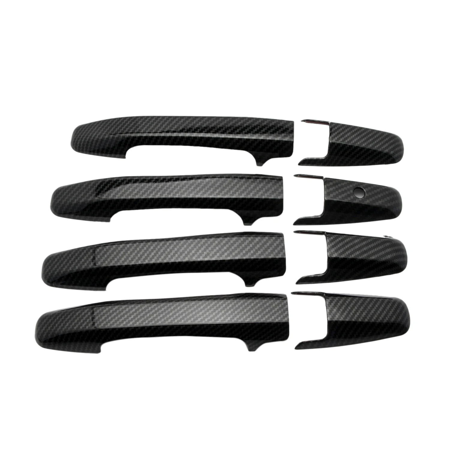 

4Pcs Car Side Door Handle Frame Cover Trim for 2006-2011 Carbon Fiber