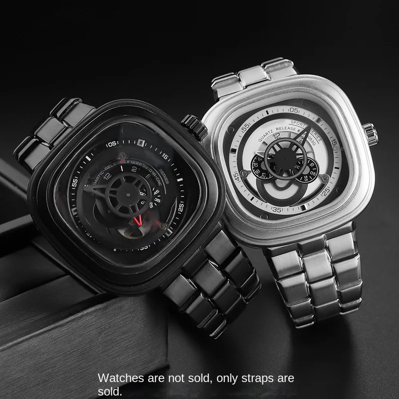 メンズステンレススチールウォッチブレスレット,ラージサイズsf004,m2,02,p1b,01,m3,01,p3c,02,m1b,m01,28mm