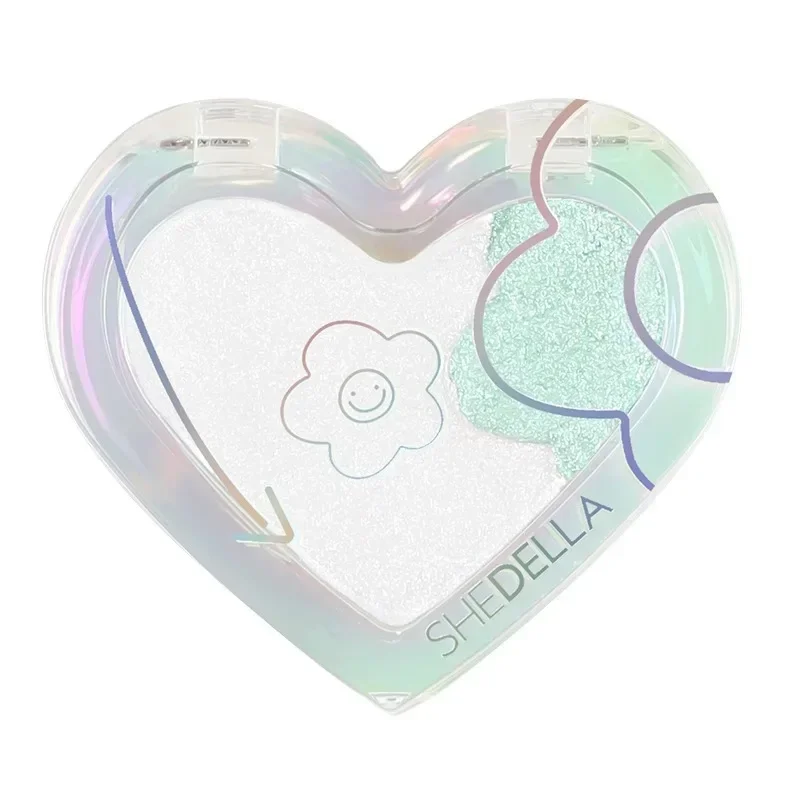 Shedella's heart-pounding three-dimensional highlighter face brightening glitter pearlescent two-color chameleon highlighter