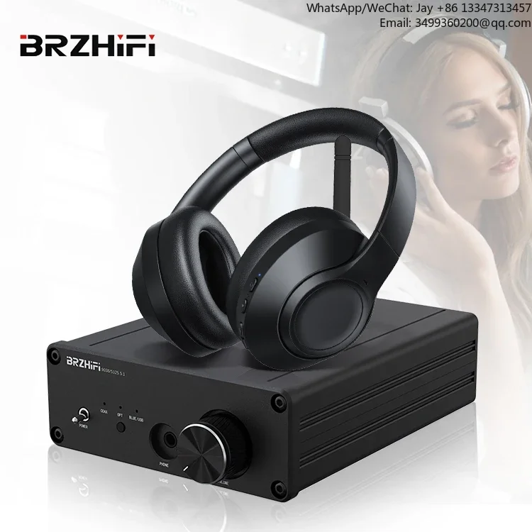 

Black Headphone Amplifier BT5.4 ES9038Q2M Automotive Decoder APTX-high definition LDAC HiFi DAC Amplifier