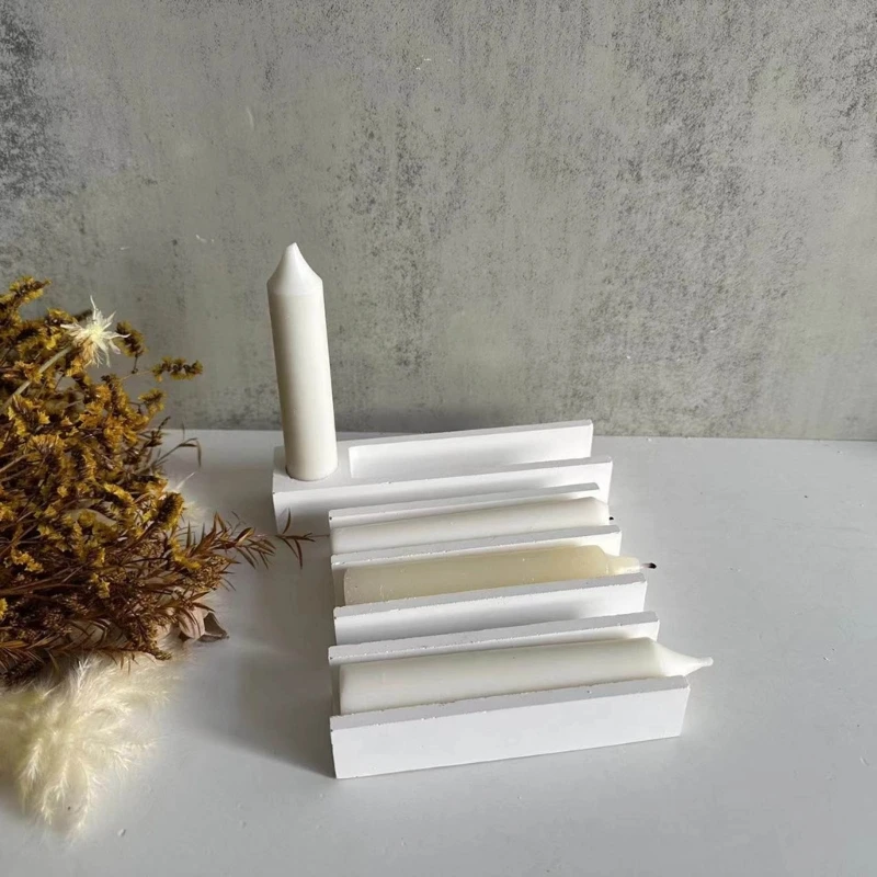 細長い型を作る手工芸品シリコーン DIY 3D 燭台鋳造手作り