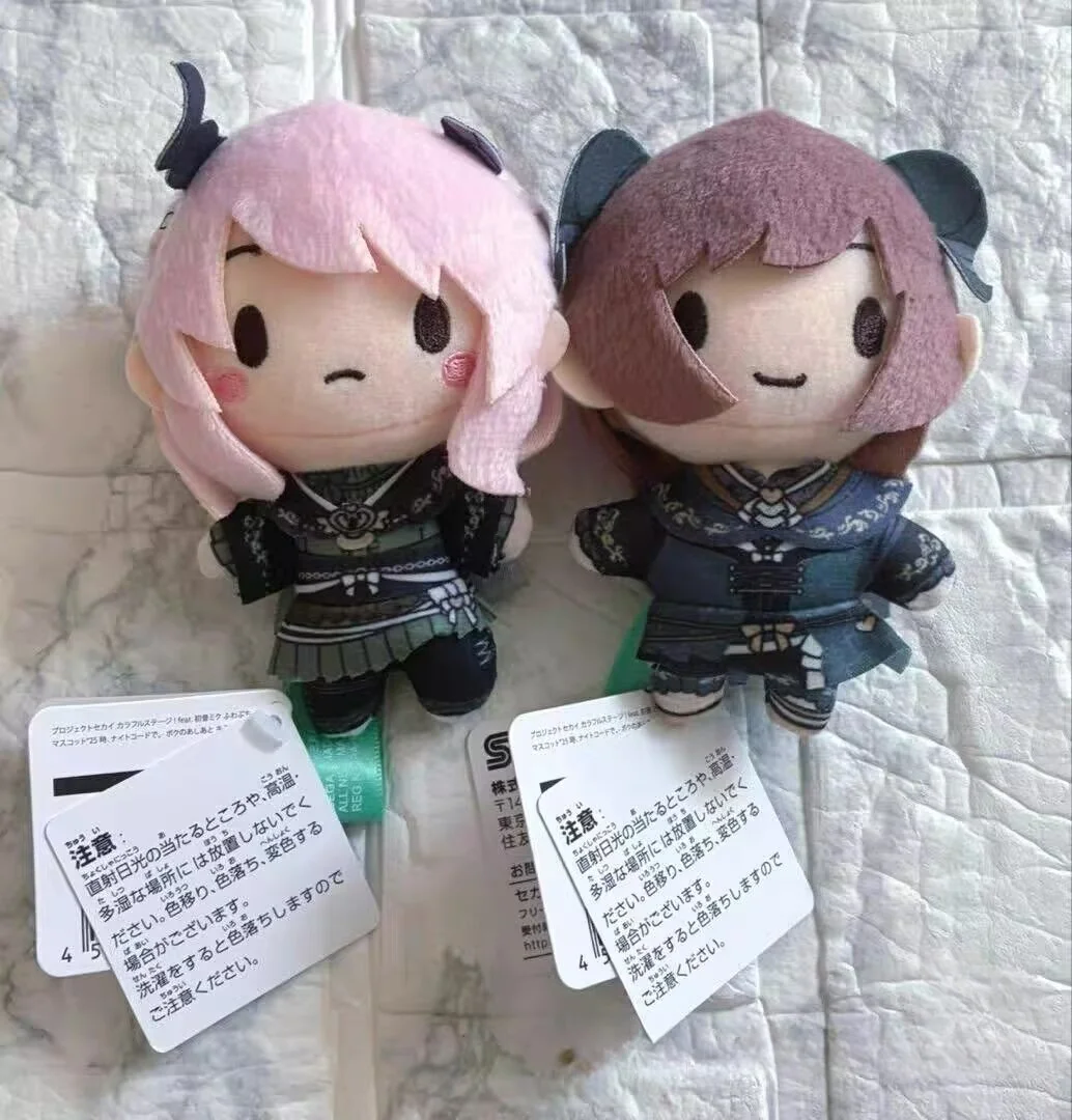 Sega Plush Pendant 10cm Japanese Version Project Sekai Pjsk Nightcord 25 Chibi Hanging Plush For Anime Fans Collection Decor