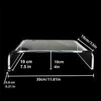 Acrylic Monitor Stand Laptop Stand Riser Desk Laptop/PC/Multimedia Monitor Stand Clear Computer Monitor Stand Office Supplies